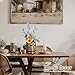 GlikCeil 2 Pcs Wood Wine Barrel Vase 8