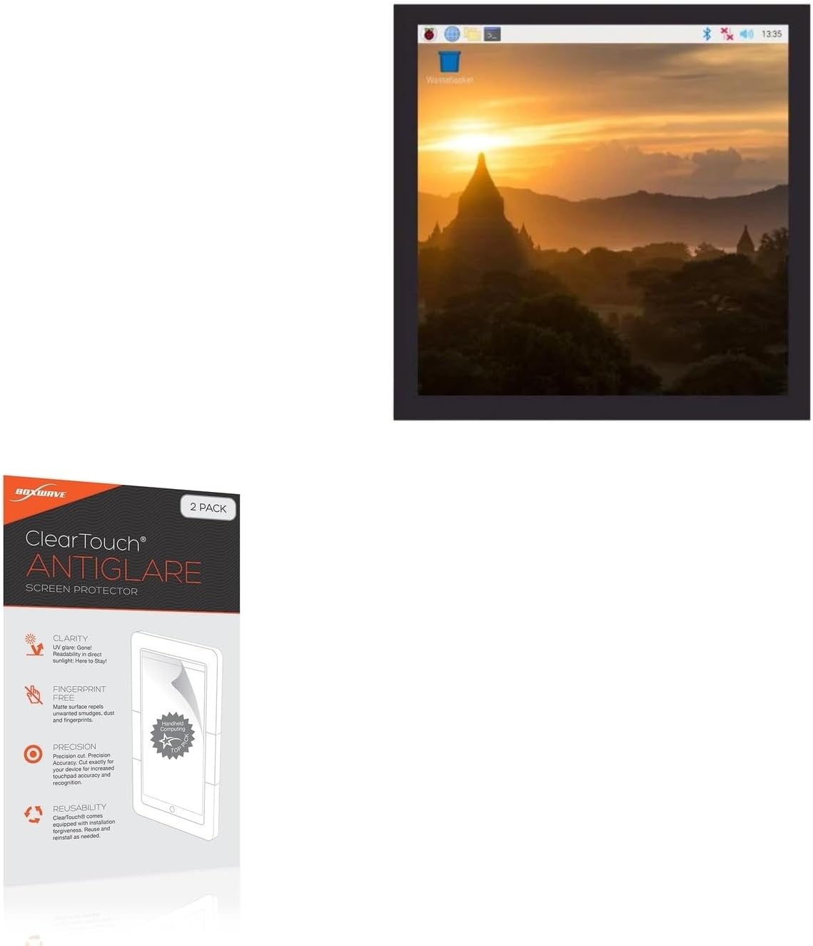 BoxWave Screen Protector Compatible with Waveshare...