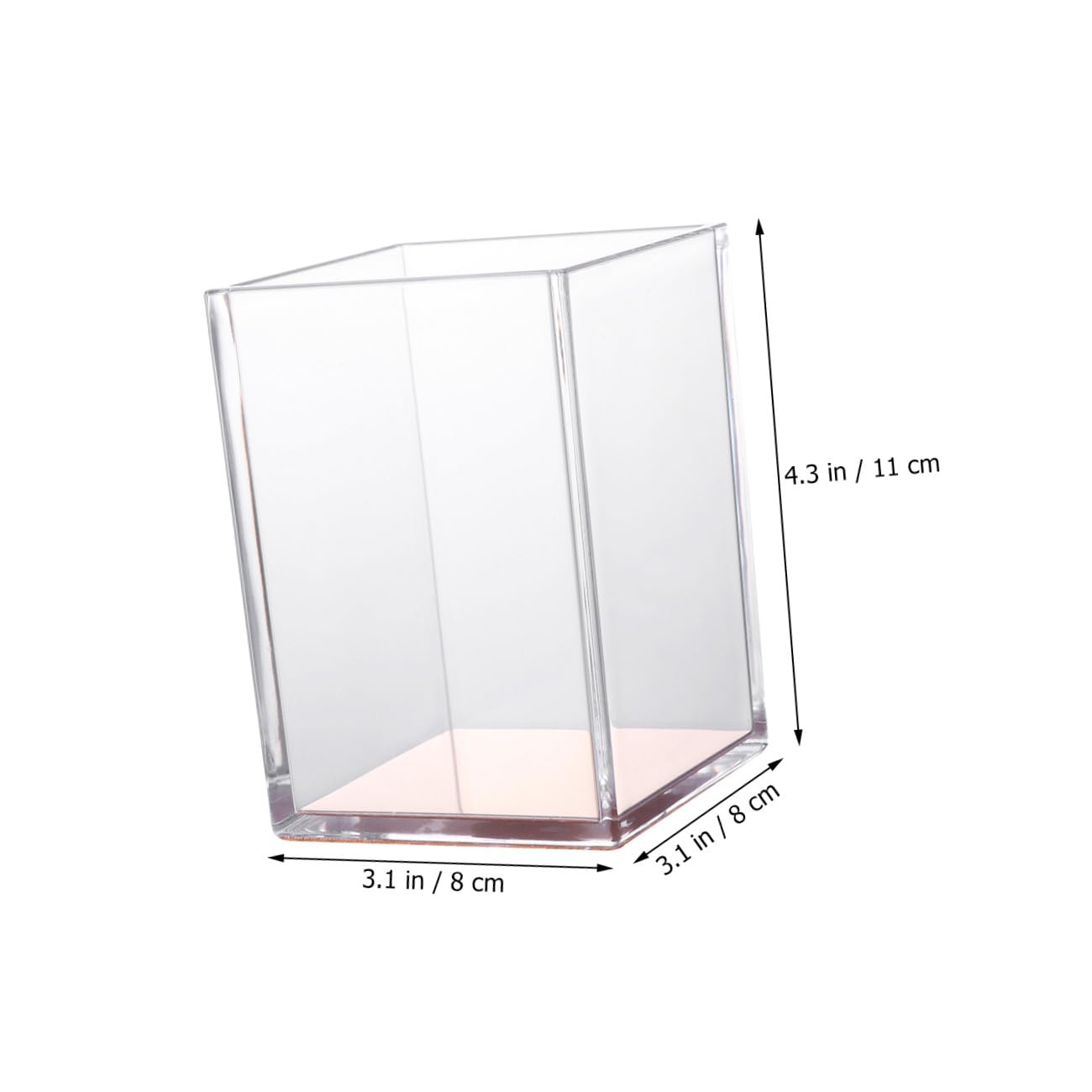 PLAFOPE Portalápices Acrílico Transparente Duradero Organizador Escritorio Elegante para Papelería y Lápices Regalo para Estudiantes y Profesores