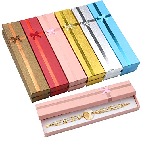 Hslife 12Pcs Gift Box Set Assorted Colors Jewelry Box For Anniversaries, Weddings, Birthdays #TOP28