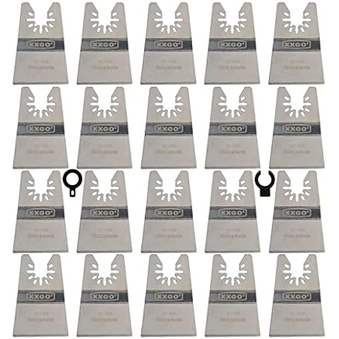 XXGO 20 Pcs 2 Inch Rigid Oscillating Multitool Scraper Blade Universal XG1020 Cover
