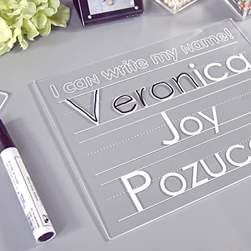 Personalized Name Custom Trace Dry Erase Board - Tracing Board For Kids With Marker - Kid's Gifts, Custom Gift, Preschool (8X10Inch) #TOP1