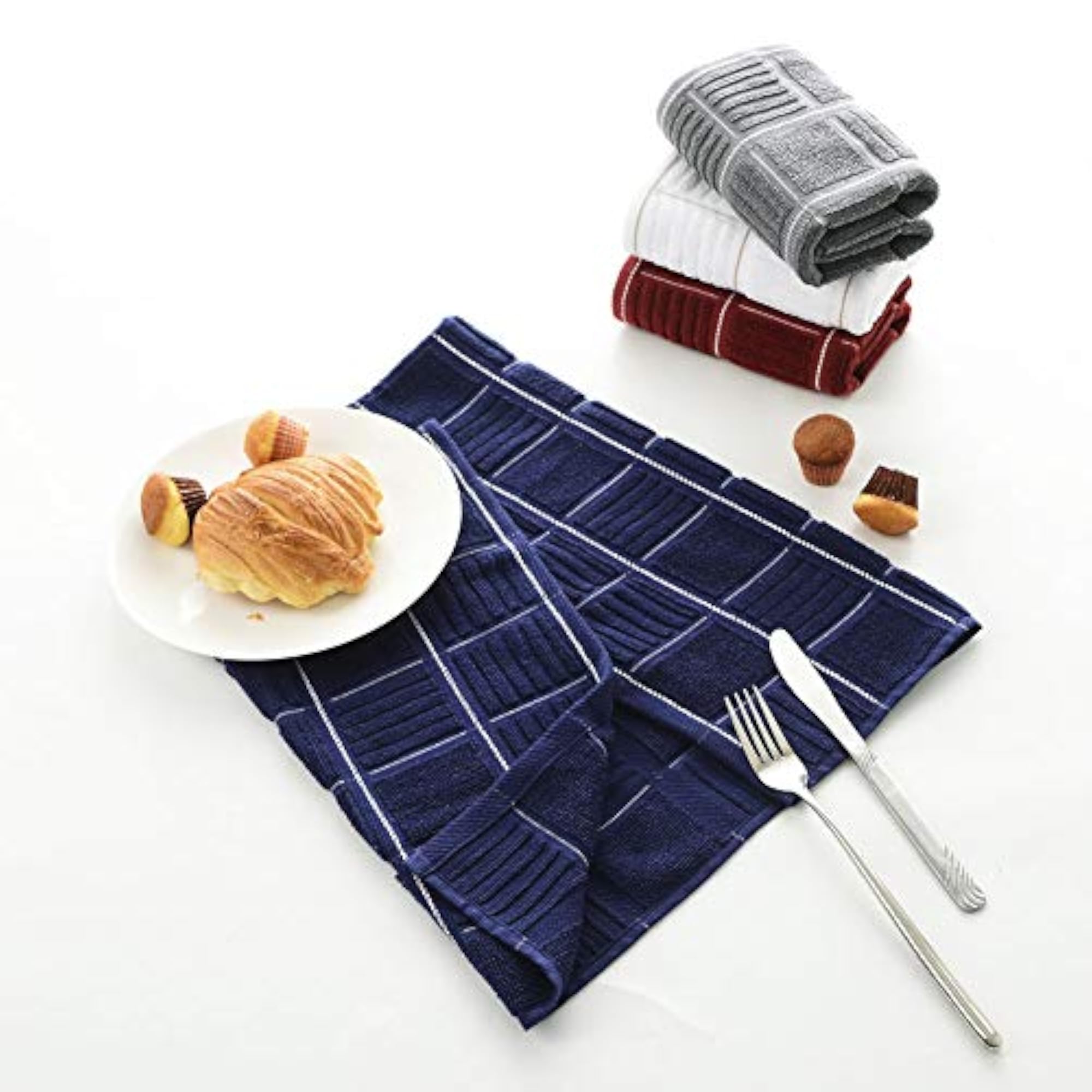 Heavy Duty Absorbent Dish Towels Set of 3, Kitchen Essential