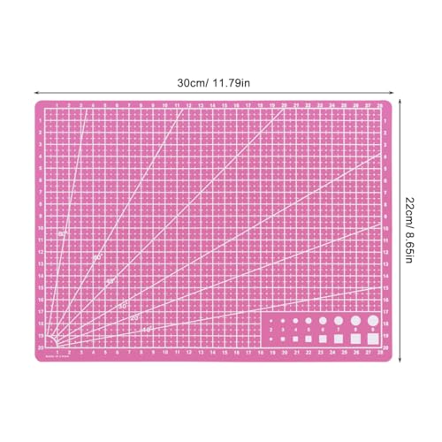 Image of Housoutil A4 Craft Cutting Mat 11.81 X 8.66 X 0.07 in Non-Slip Cutting Pad for Crafts Engraving Art Mat for Sewing Quilting Scrapbooking Diy Art Projects