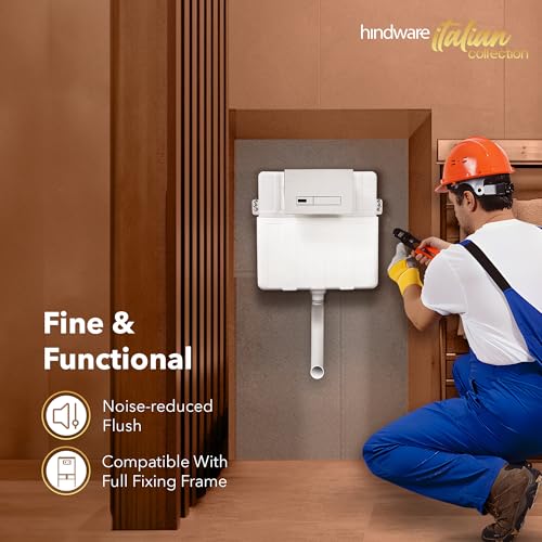 Image of Hindware Concealed Cistern for Bathroom | Made of PVC | Half Frame | Neo | Single Body Construction