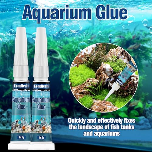 Image of Aquarium Glue, Clear Reef Glue, Instant Coral Adhesive for Plants and Rocks, Mosses, Coral, Stone, Wood, Freshwater and Saltwater Aquascape (2)