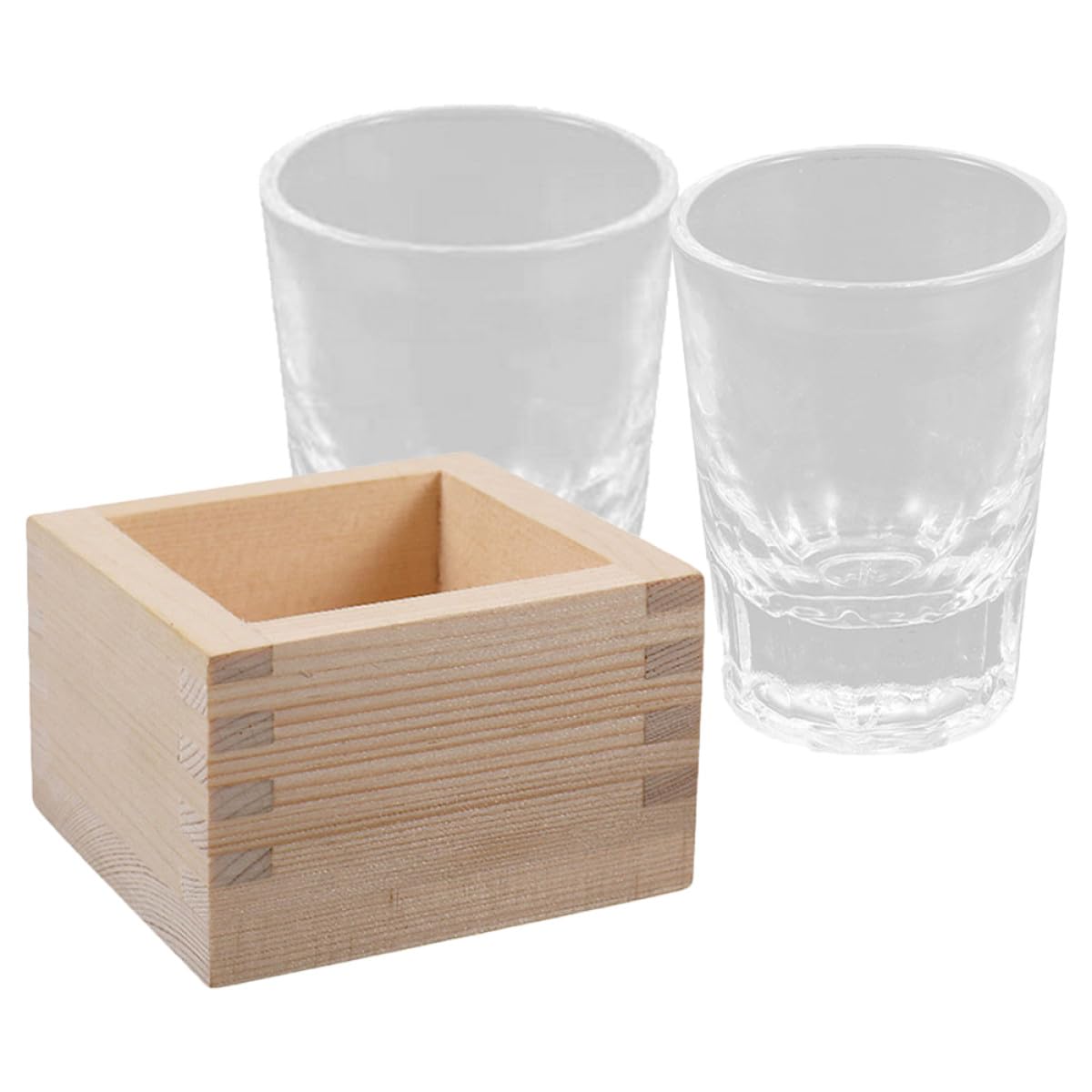 Juego de tazas de sake de diseño cuadrado OSOLADY fácil de limpiar con caja