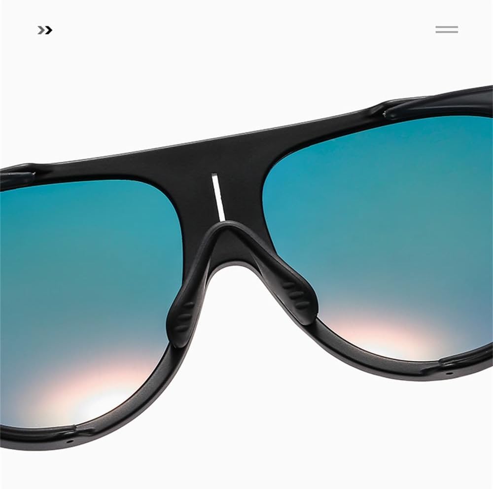 Men's Oval Sunglasses Retro Polarized Glasses Women's Outdoor Sunnies