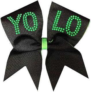Neon YOLO Cheer Bow
