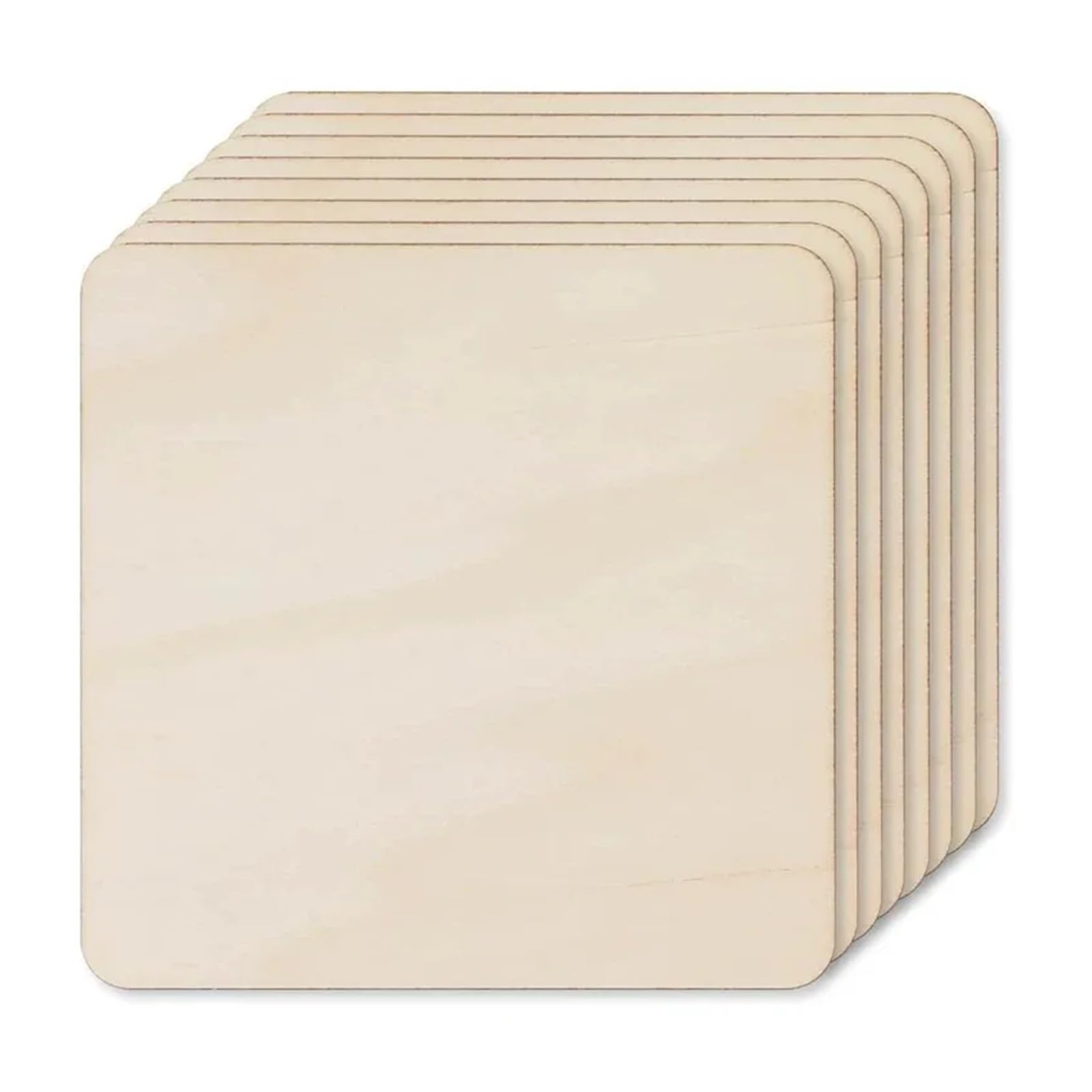 Rzeźba w drewnie, 12–30 cm, kwadratowe plasterki naturalnego drewna, niedokończone drewniane kwadraty, wycięcia do majsterkowania, grawerowania i rzeźbienia, malowania, wieszaka na drzwi, drewniane