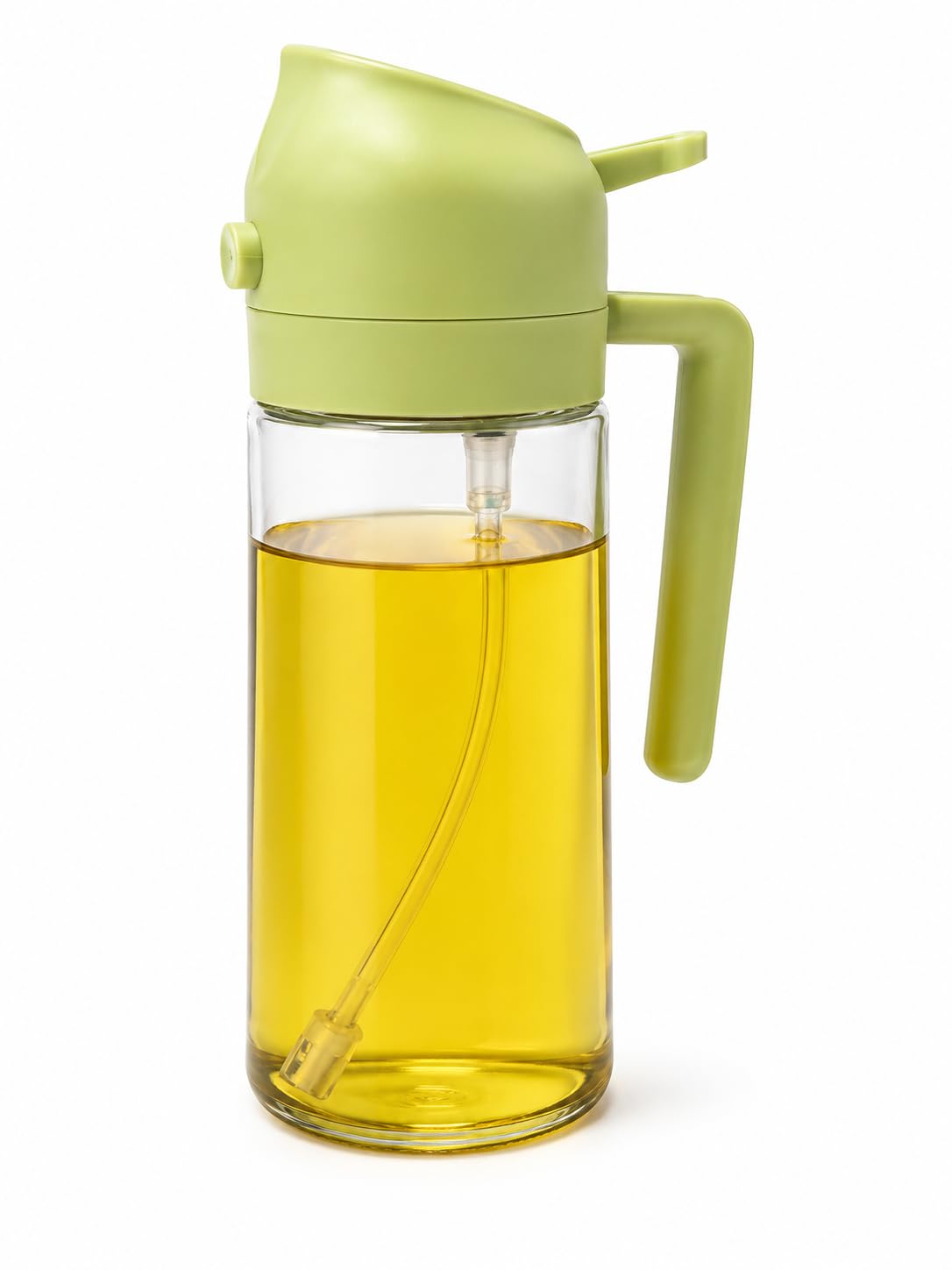 Oil Sprayer & Dispenser Bottle 2 in 1, Glass Sprayer for Cooking, Mister Spray Bottle, Cooking Oil Dispenser, Pourer, Refillable Oil Spray Bottle for Kitchen (470 ml)-image-18