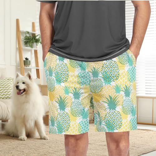 visesunny Men's Pajama Shorts Soft Sleeping Shorts for Men Pjs Bottoms pants with Pockets2