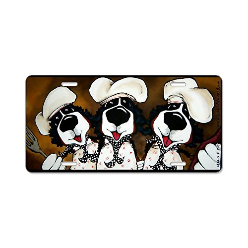 Cafepress Bone Appetit aluminum License Plate
