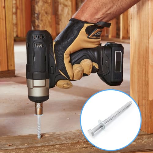 Image of 100 Pcs 3 /8 inch x 5 inch Lag Bolts for Wood Lag Screws with Washers Bulk | Hot Dip Galvanized Hex Head Screws Heavy Duty for Wood, Deck, Furniture, Boat Repair
