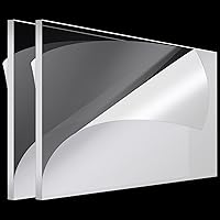 Vista 18 de Roowest 4 piezas de hojas acrílicas blancas de 12 x 16 pulgadas, 1/8 pulgadas de grosor, paneles de plástico cortados a medida, panel de tablero