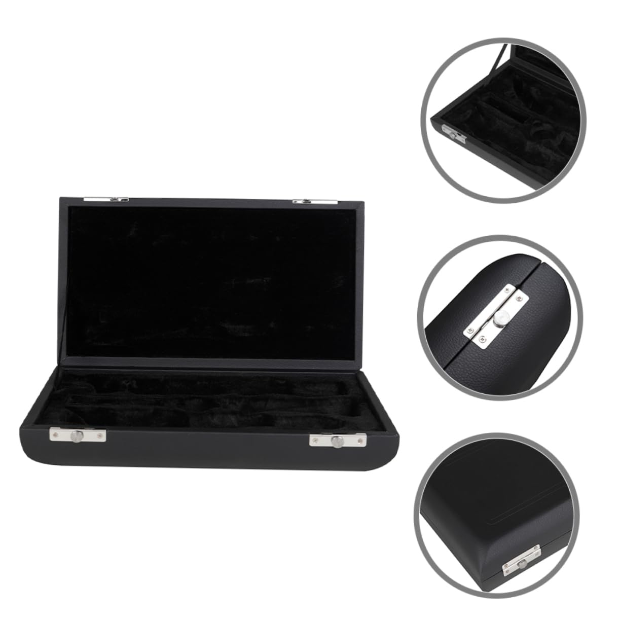FUNOMOCYA Press-lock Buckle Storage Case Pu Box Organizer Water-resistant and Easy to Carry