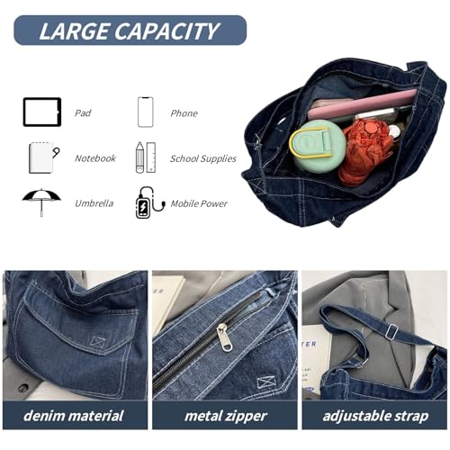 Bolso Mensajero Denim 2025, Crossbody Unisex miniatura 4