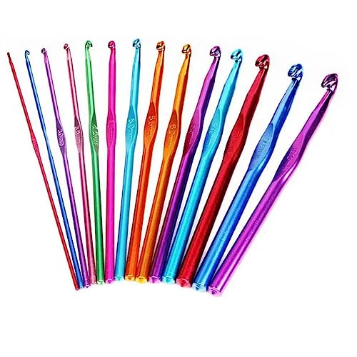 Image of ADW Craft'S 3mm Aluminum Multicolor Crochet Hooks Needle|Crochet Needle| Crochet Needle Single Size|Crochet Needle Set | Crochet Needle Kit|Crochet Needle Set