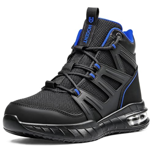 Hogent Steel Toe Boots for Men, Cushioned Safety Work Shoes - image 1