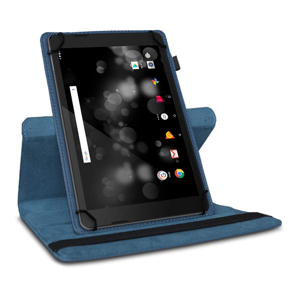 Robuste Schutzhülle kompatibel für Ihr Amazon Fire HD 10 / Plus Tablet aus Kunstleder mit Standfunktion 360 Drehbar Hülle Schutztasche Ständer Tasche Cover Case Etui