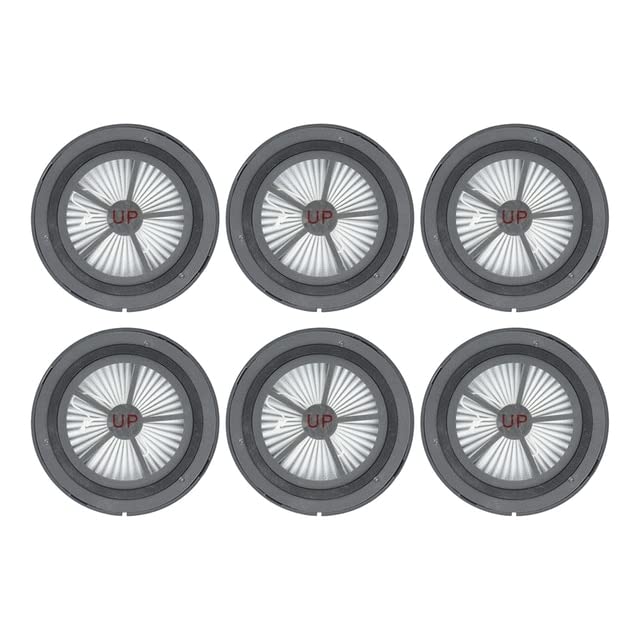 6 uds Accesorios Filtro HEPA (P11 y P10 Universal) para Robot Aspirador inalámbrico de Mano Proscenic P11 P10 (Color : As Shown)