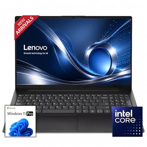Lenovo New V15 Business Laptop(2026-2027 Premium Edition), Powerful Intel Quad-Core Processor, 8GB DDR5, 256GB PCIe, 15.6' FHD Display, Wi-Fi 6, 14.5-Hour Battery Life, Windows 11 Pro with MS 365 Web
