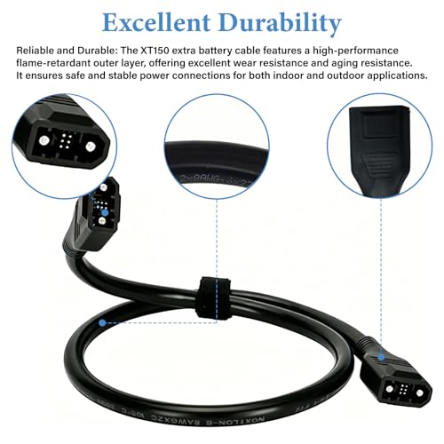 Cable de batería XT150 de 1 m para EcoFlow Delta 2 y Wave 3 5