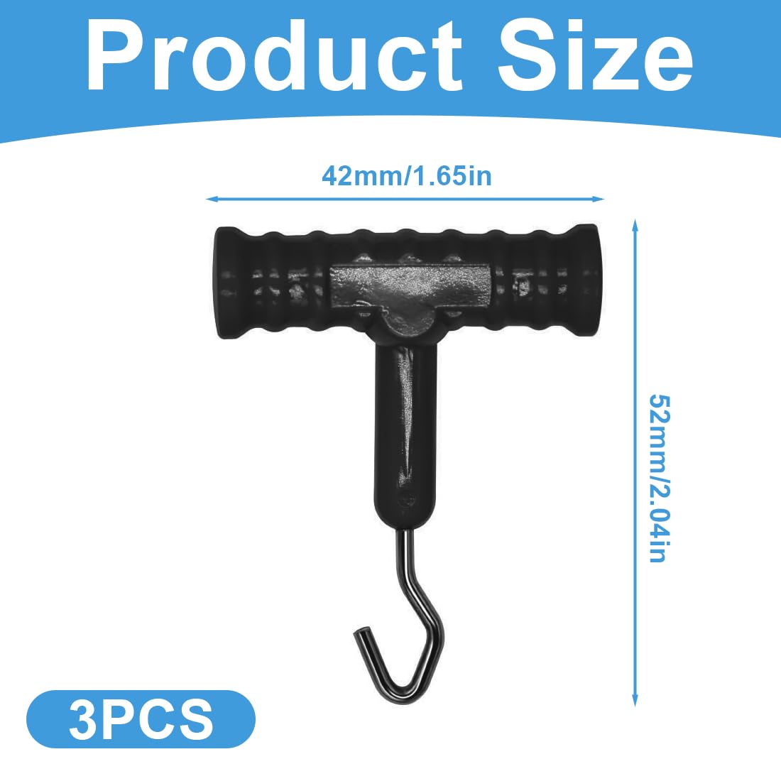 3 piezas Extractor de Nudos de Pesca de Carpa,Probador de Nudos,Tirador de Gancho de Aparejo para Peces de Agua Dulce para Pescar,Ergonomisches Design,HOCHWERTIGE MATERIALIEN