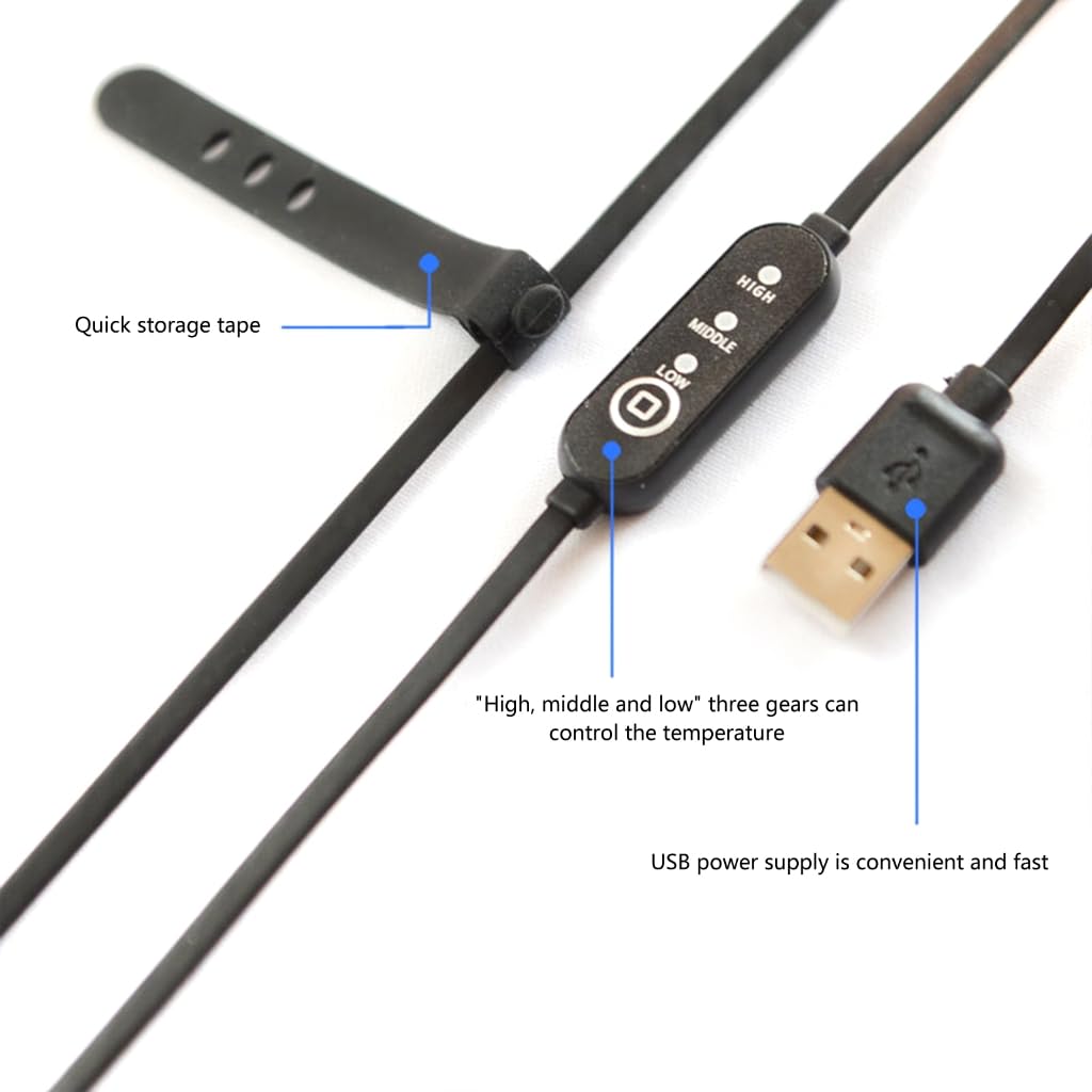 Bandes chauffantes anti-rosée pour télescope d'appareil photo - Sangle USB