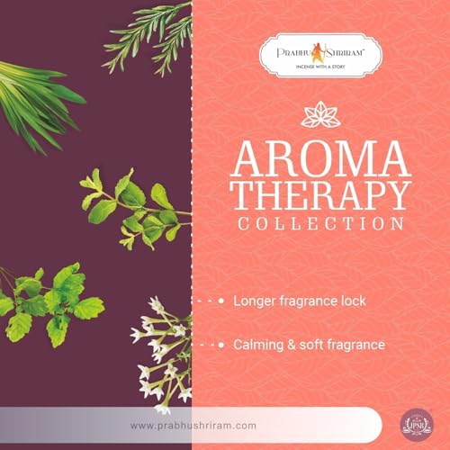 Image of Prabhu Shriram Exotic Luxury Incense Sticks | Aromatherapy Collection | Low Smoke, Long Burning Organic Incense | Low Smoke, Long Burning Organic Incense | Cardamom, Vetiver, Clove, Jasmine