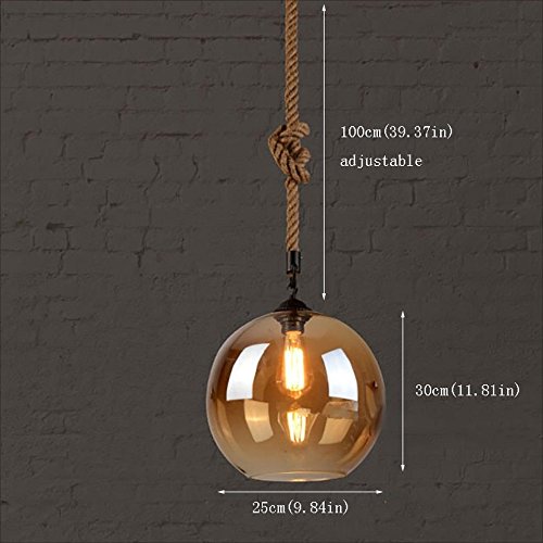 Suspension industrielle ø25cm en verre avec diffusion lumineuse 360° - 7