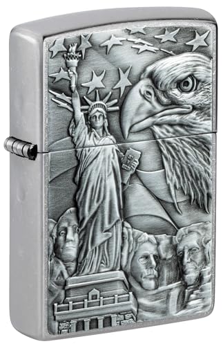 Encendedor Zippo American Icons Street Chrome miniatura 1