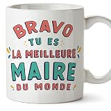 Mugffins Tasses pour MAIRE - En Français - Cadeau original pour MAIRE femme - Bravo tu es le meilleur - 11 oz / 330 ml