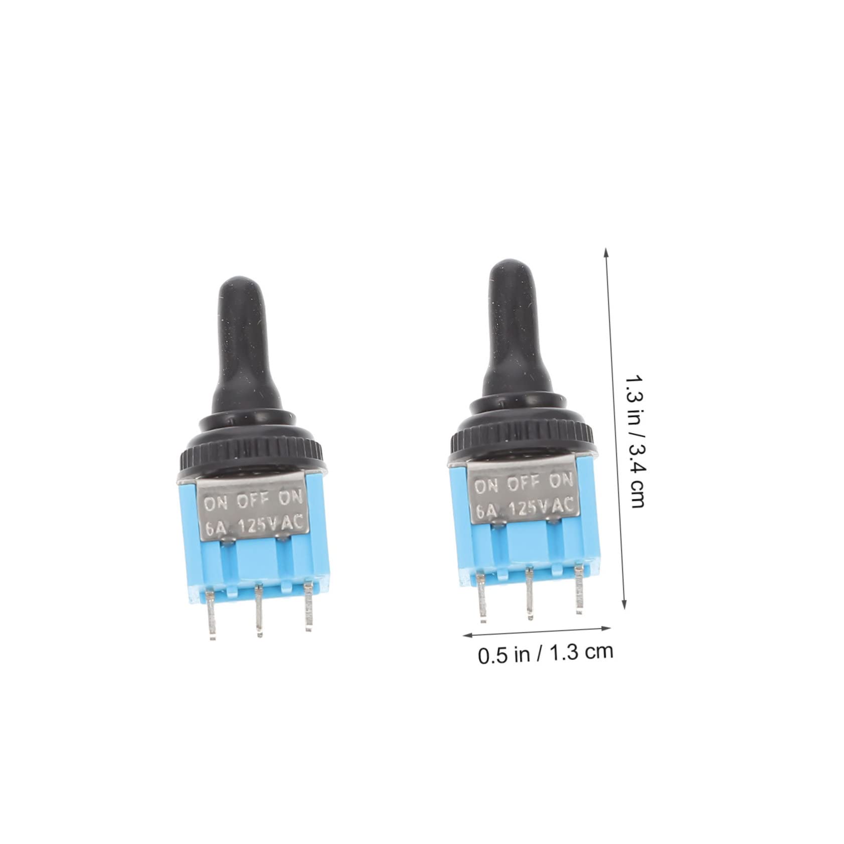 SOLUSTRE 6pcs Heavy Duty Position Rocker Toggle for Boat Toggle Manual Control for Off Functionality Simple Installation