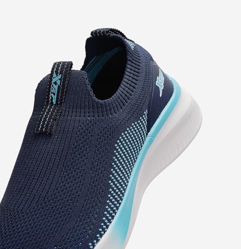 Image of XTEP Sports Running Pull On Sneakers for Women Breathable Knitted Athletic Soft Sole Walking Shoes