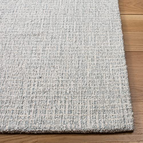 Tapete decorativo rectangular 2x3 pies gris claro y marfil miniatura 2