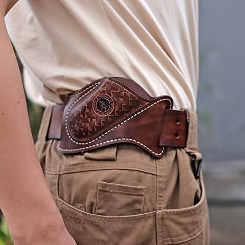 TOURBON Handgefertigter Multitool-Halter aus Leder, EDC, Taschenmesser, Organizer, Taschenlampe, Werkzeug, Holster für Gürtel