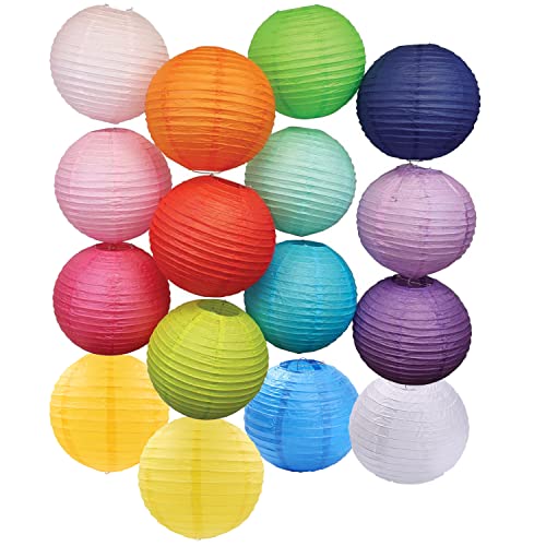 10 Stück Mini-Papierlaternen - 3 Zoll Rund Für Deko & Feste