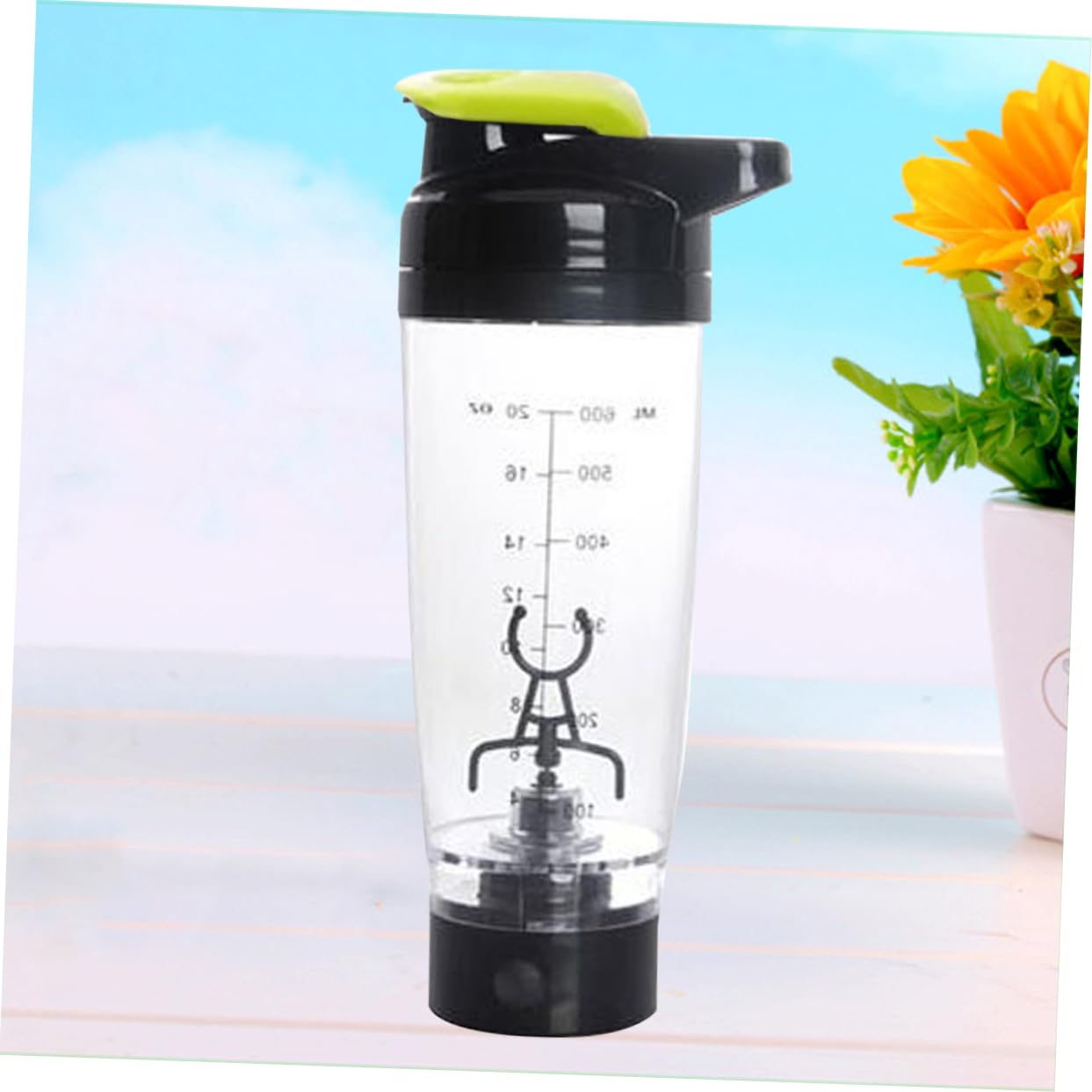Amosfun Bicchiere Shaker Elettrico Mixer Portatile Per Proteine Con Miscelazione Automatica Batteria e Facile Da Per Fitness e Smoothie