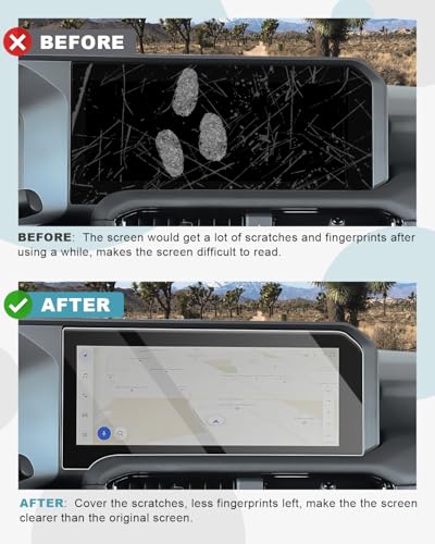 Image of CDEFG for 2026 Toyota Land Cruiser Screen Protector 12.3-Inch, Tempered Glass for 2025 2026 Toyota Land Cruiser Accessories 9H Glass Screen Cover HD