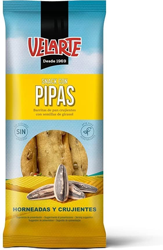 Pipas Snack Velarte Originali Buste Mono Porzione 55 Snack da 50 Grammi 55 Pezzi - 1 Scatola Intera -