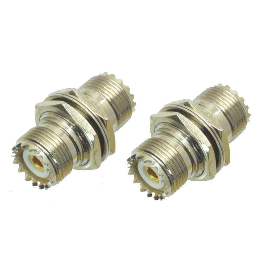Adaptador UHF hembra a SO239 con tuerca panel para solucionar pérdidas de señal en chasis 3