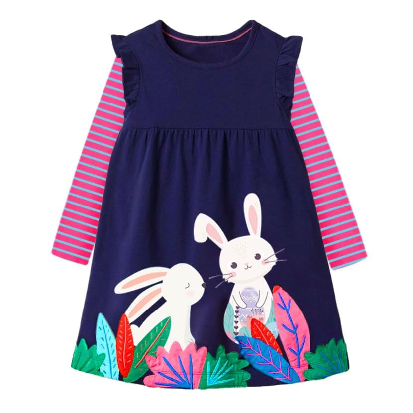 VIKITA Girls Winter Dress & Tights LH7613+SF5003-122