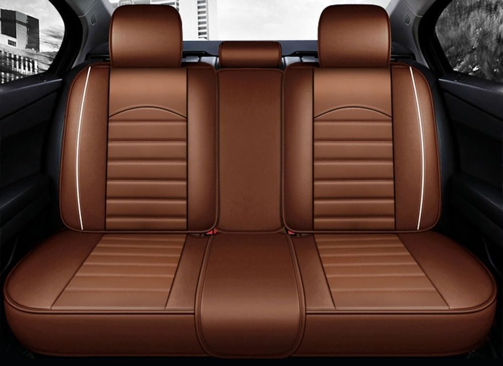 fundas asientos coche Juego Completo De Fundas For Asientos De Coche De Piel Sintética De Lujo For Mitsubishi ASX | Basis/Spirit/Spirit 2010-2023, Fundas De Cuero For Asientos Y Reposacabezas Compatib