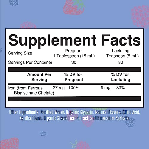MaryRuth Organics | Liquid Iron Supplement Prenatal & Postnatal for Pregnant & Lactating | Iron Deficiency | Immune Support | Sugar/Gluten Free | Vegan | Non-GMO | 15.22 Fl Oz - Image 6