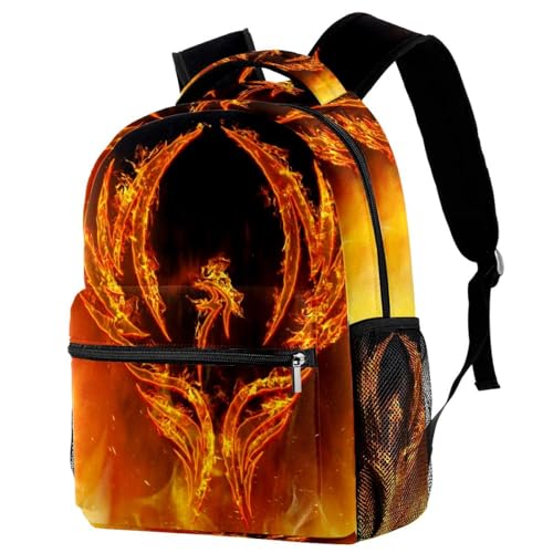 Sac à dos d'école confortable oiseau phénix pour ranger ses cours