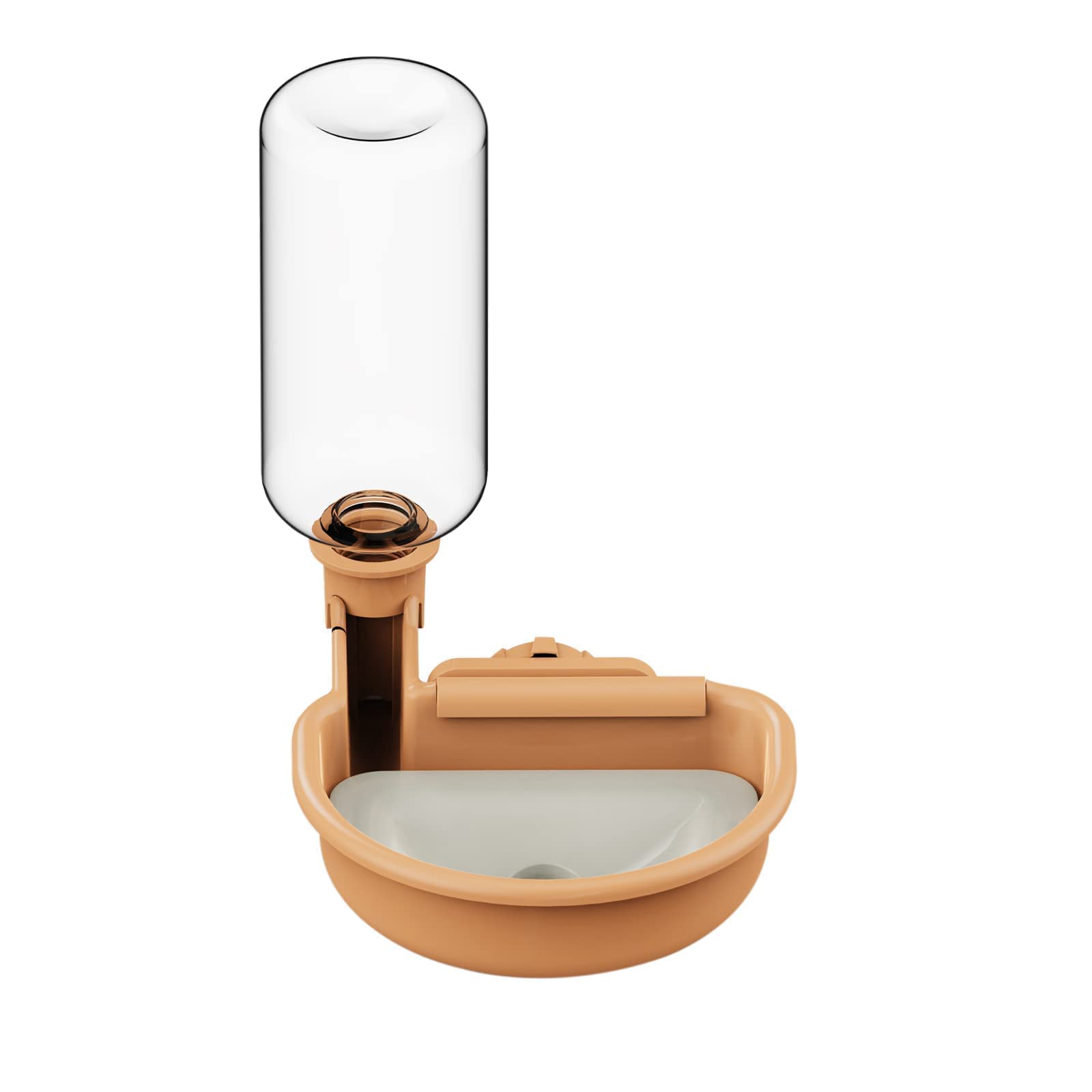 TOKAYIFE Bebedero Conejo para Jaula 480ml Alimentador De Agua Cuenco de Agua antigoteo Bebedero Perro Colgante dispensador Botella Agua para Perro Gato Conejo (Naranja)
