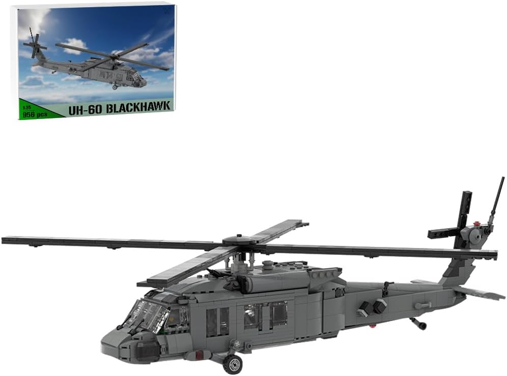 MOC UH-60 Military Helicopter Building Blocks Set 956PCS 1/35 Scale