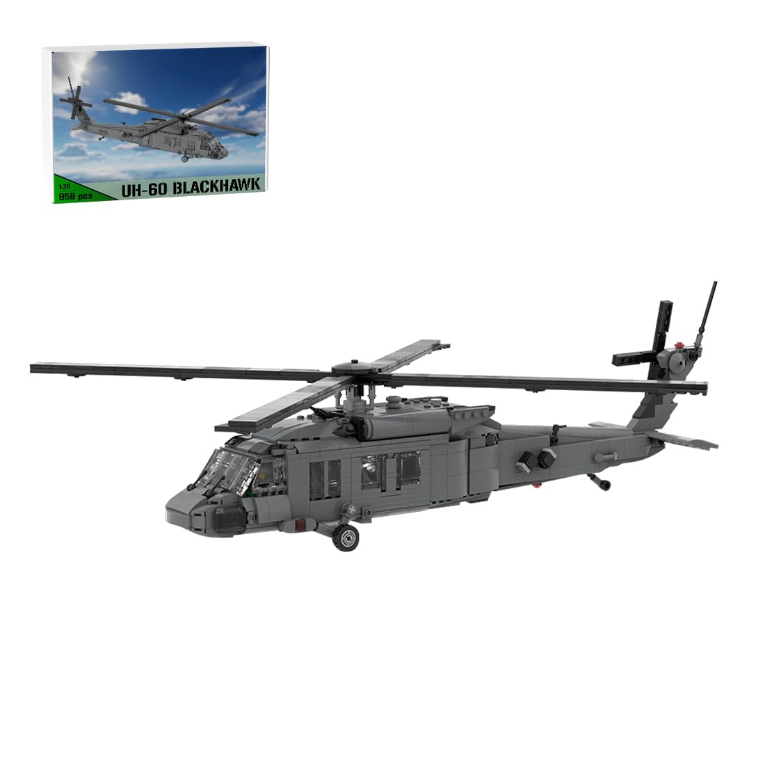 UH-60JA BLACK HAWK 1/35 スケール Amazon.com: KAROYD 1/35 Scale UH-60 BK Hawk Helicopter Building