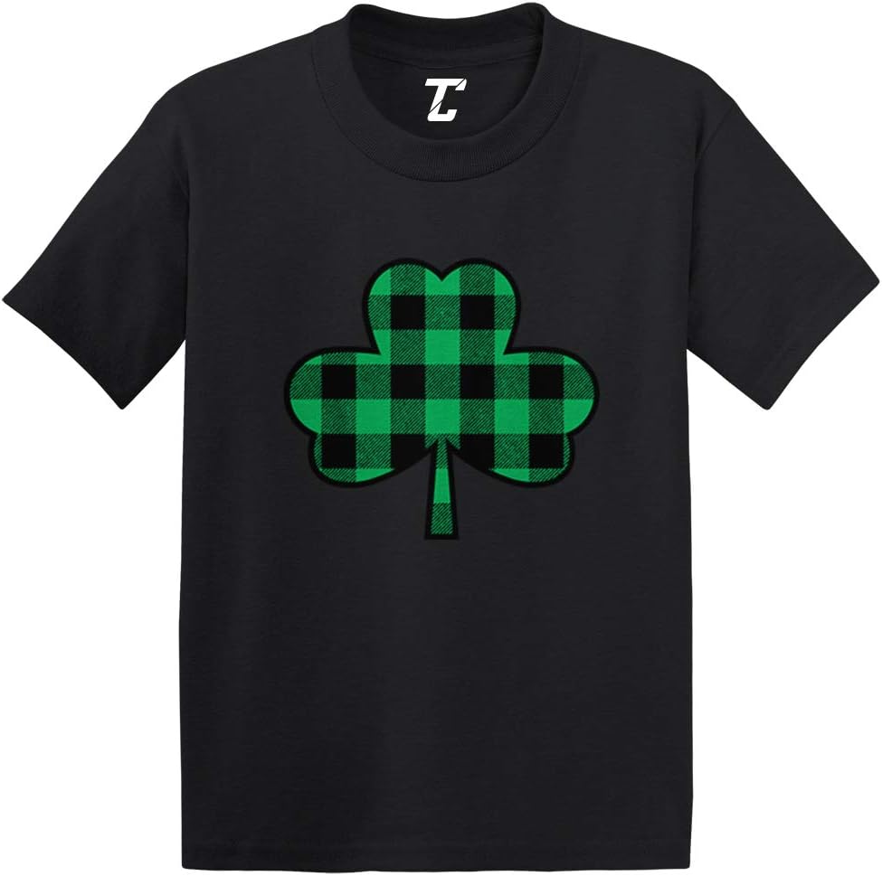 Plaid Shamrock - Tartan Flannel Pattern Infant/Toddler Cotton Jersey T-Shirt